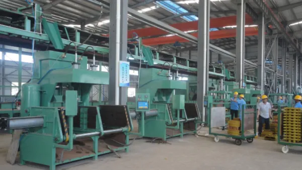 Línea de producción para la fabricación de núcleos